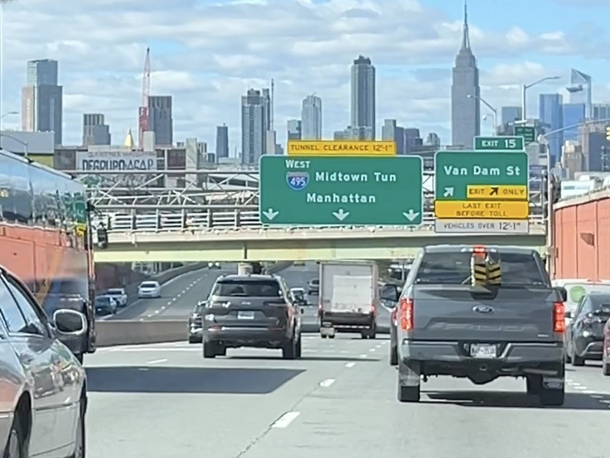 Driving into NYC
